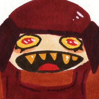 my tumblr icon, a drawing of my sona
